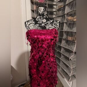 Windsor Fuchsia Sequin Dress